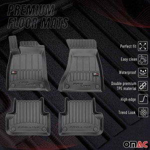 Audi A4 Allroad Floor Mat - Omac - Proline Premium TPE - Black - '16-'24